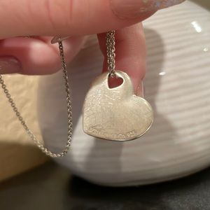 Tiffany & Co. cutout heart pendant necklace